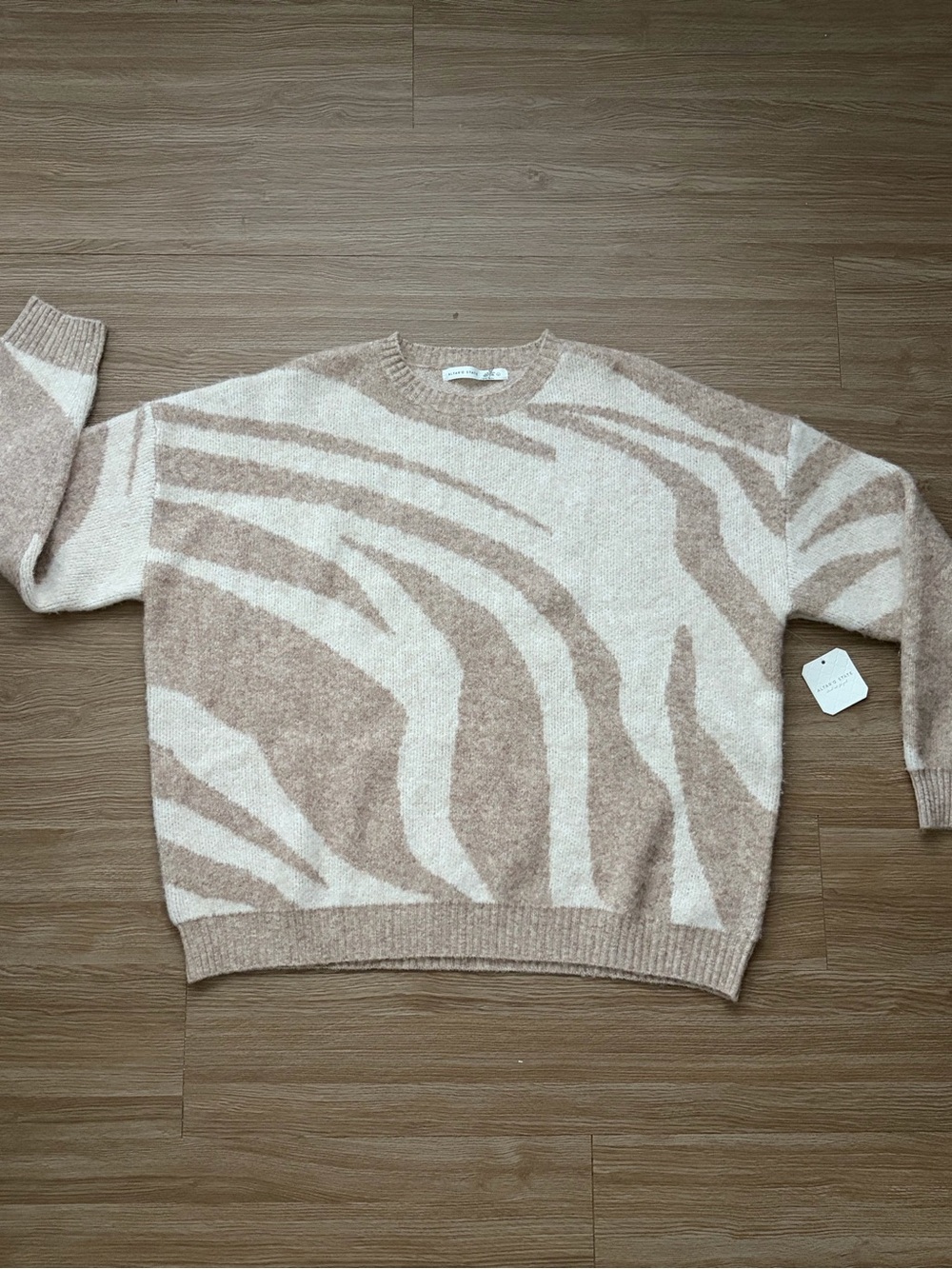 NWT Altar'd State Zebra Print Sweater